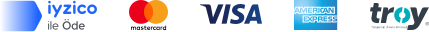 iyzico ile güvenli ödeme - Visa, Mastercard, Amex, Troy